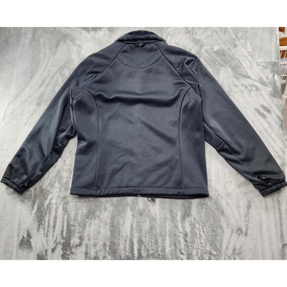 Columbia Interchange Softshell Jacket Size L Gray Full Zip Faux Fur Collar Lined - Picture 6 of 14